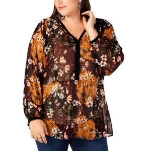 NWT Plus Size 2X Patched Wonder Blouse